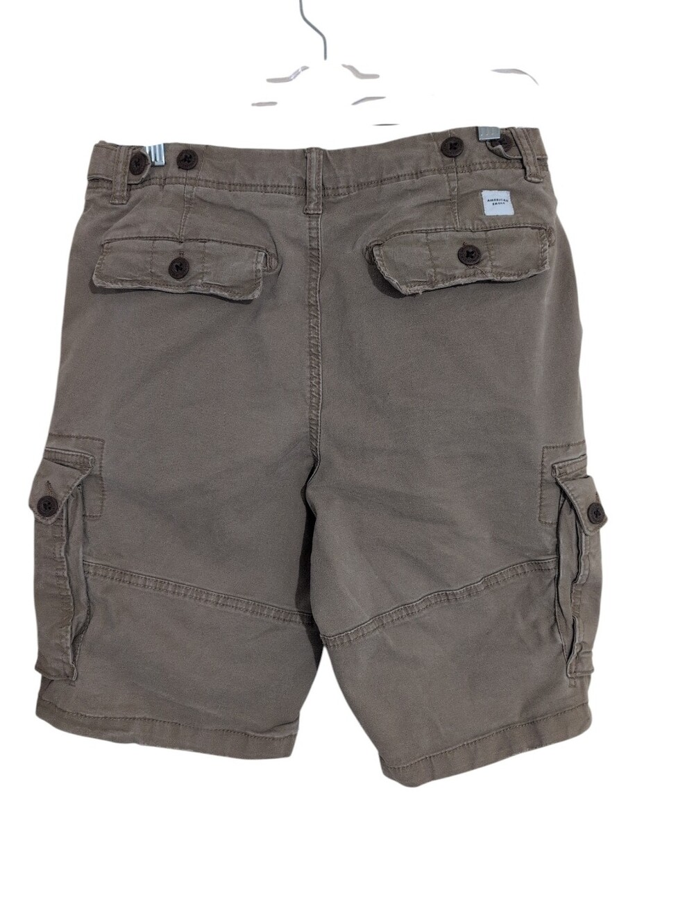 American Eagle Flex Khaki Cargo Shorts Men's 30 Utility Pockets Relaxed Fit - Picture 9 of 16
